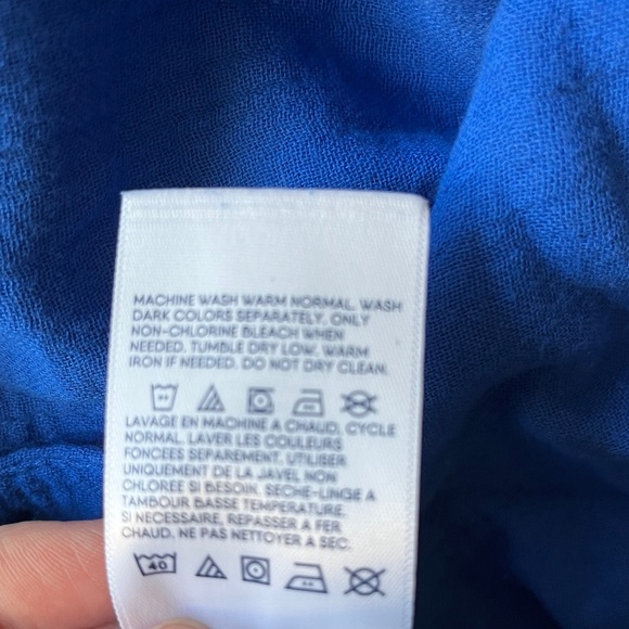 NWT Lands’ End Gauze Button-front Maxi Dress (S) - Picture 7 of 9